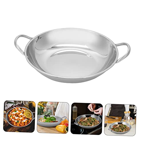 Wok japonés de acero inoxidable pack x3 23x22x5 cm miniatura 4