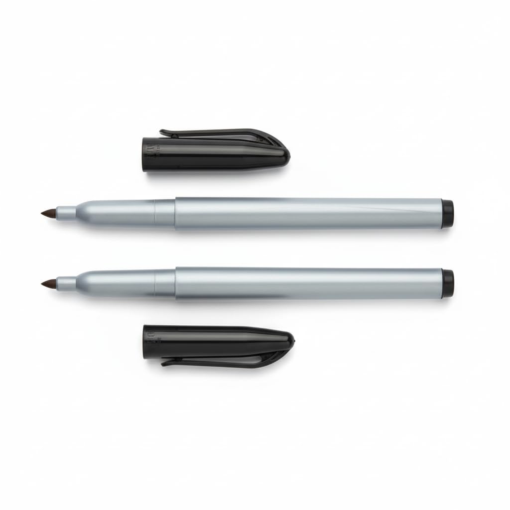 Cadie Freezer Black Permanent Markers Fast Drying, Waterproof Marker for Labeling, Chisel Tip Marker, Lab Marker, Food Labeling and Dating Pens for Easy Writing on Paper, Foil, Plastic and Glass