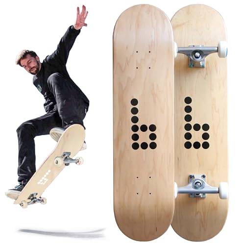 Braille Complete Skateboard Teens Boys & Girls Kids