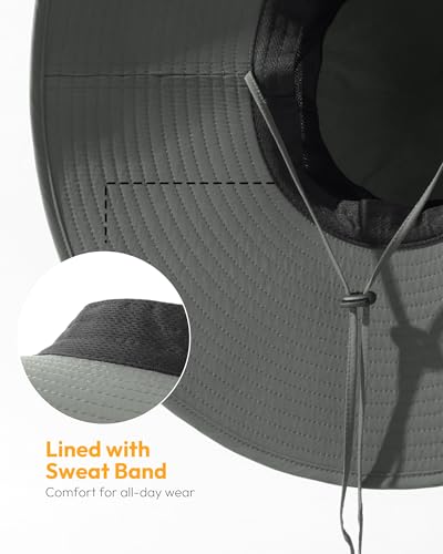 Sombrero de sol para hombre con ala ancha impermeable miniatura 3