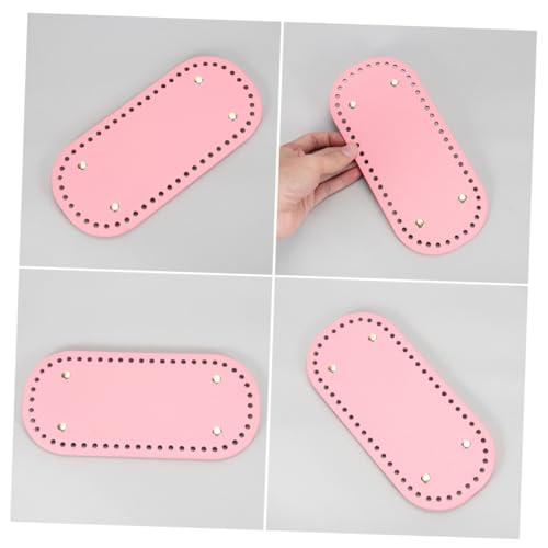 STOBOK Borsa in Pelle Pu Donna Fondo Ovale per Borse da Donna Lavorate Maglia Accessorio Fai da Te per Borsa