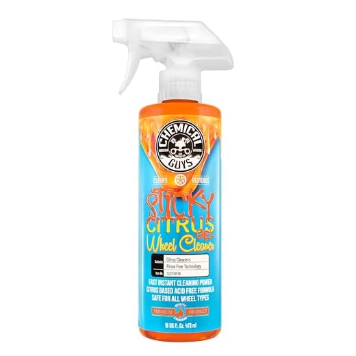 Chemical Guys CLD10516 Sticky Citrus Wheel Cleaner Gel, (Safe For All Wheel Types) Works on Cars, Trucks, SUVs, Motorcycles, RVs & More, 16 fl oz