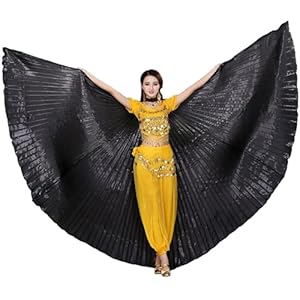 Baisdan Isis Flügel Kostüm Schwarz