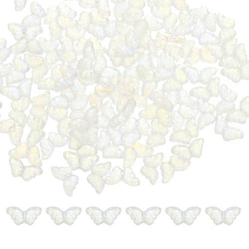 Cuentas de mariposa de cristal para hacer joyas, pulseras y collares artesanales 2