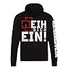 Rammstein Hooded Jacket Kapuzenjacke Reih dich ein, Official Band Merchandise Fan Zip with Sleeve and Back Print, black, XL #1