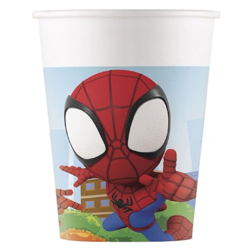Marvel Spidey Lot de 8 gobelets en carton 200 ml