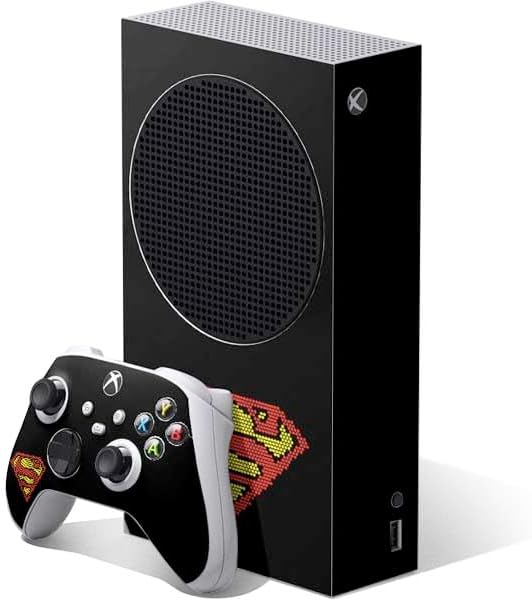Skinit Decal Gaming Skin Compatible with Xbox Series S Bundle - Officially Licensed Superman 2025 Superman & Krypto Watch The Earth Design