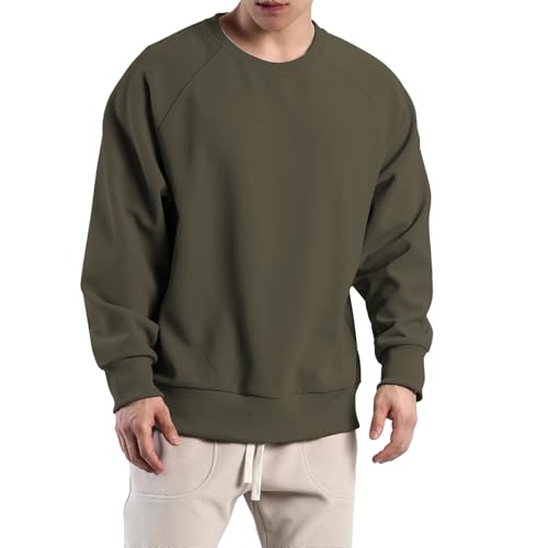 Mens Sweater Crewneck Knit Sweaters Casual Waffle Pullover Sweater for Men