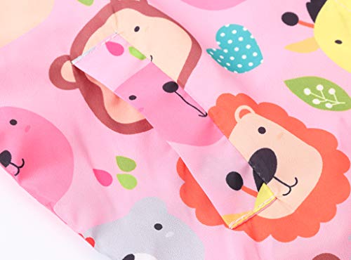 Image of TUIJI Toddler Boys Girls Cartoon Print Zip Jacket Hooded Trench Lightweight Kids Coats Windbreaker Casual Outerwear