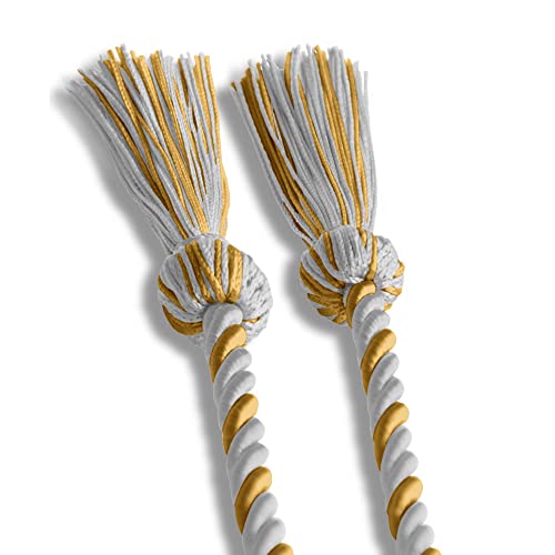 Image of Endea Graduation Single Honor Cord Two-Color (White /Gold)