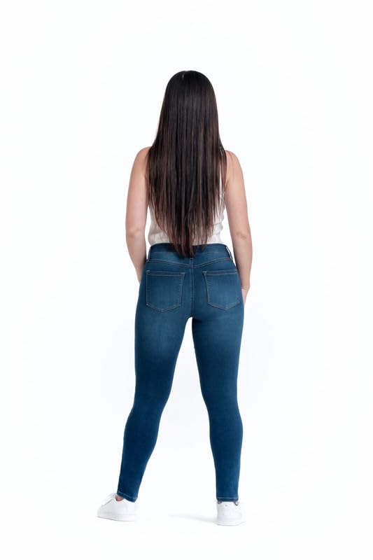 1822 Denim Petite Butter Collection - Stretch-Infused Classic Mid-Rise Ankle Skinny Jeans in Radley4
