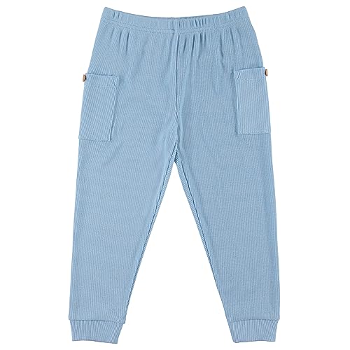 Cudlie 5-Pack Baby/Toddler Boys Jogger Pants - Lightweight Tapered Sweatpants - Lounge Jogger for Boys2