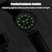Imagen de RORIOS Relojes Hombres Mecánico Automático Relojes Luminoso Reloj con Correa en Cuero Militar Deportivo Relojes de Pulsera