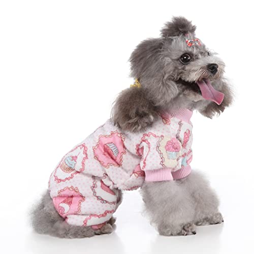 Pijama para perro XIAOYU talla M Sweet Cake miniatura 6
