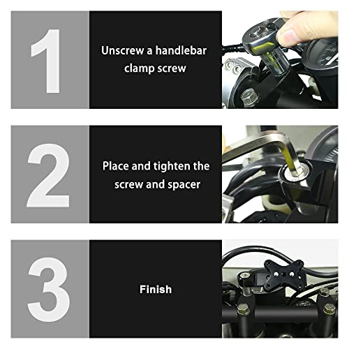 xitomer Universal AMPS Suporte GPS Suporte de telefone para bicicleta, adequado para Versys 650 2007