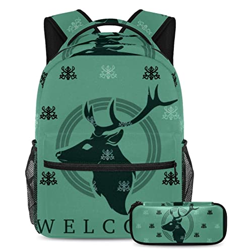 Sac à dos en moquette de cerf pour voyage et sorties des garçons et filles