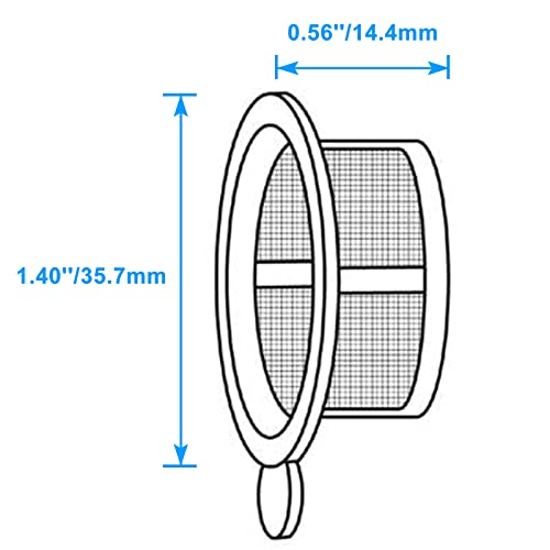 Image of 100PCS 100m Cell Strainer Nylon Mesh Cell Screen Filter Handle, Sterile, Polypropylene Frame, 100m Pore Size, Individually Wrapped