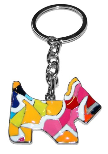 Preisvergleich Produktbild Kaltner Präsente Schlüsselanhänger mit Mosaik Hunde Anhänger