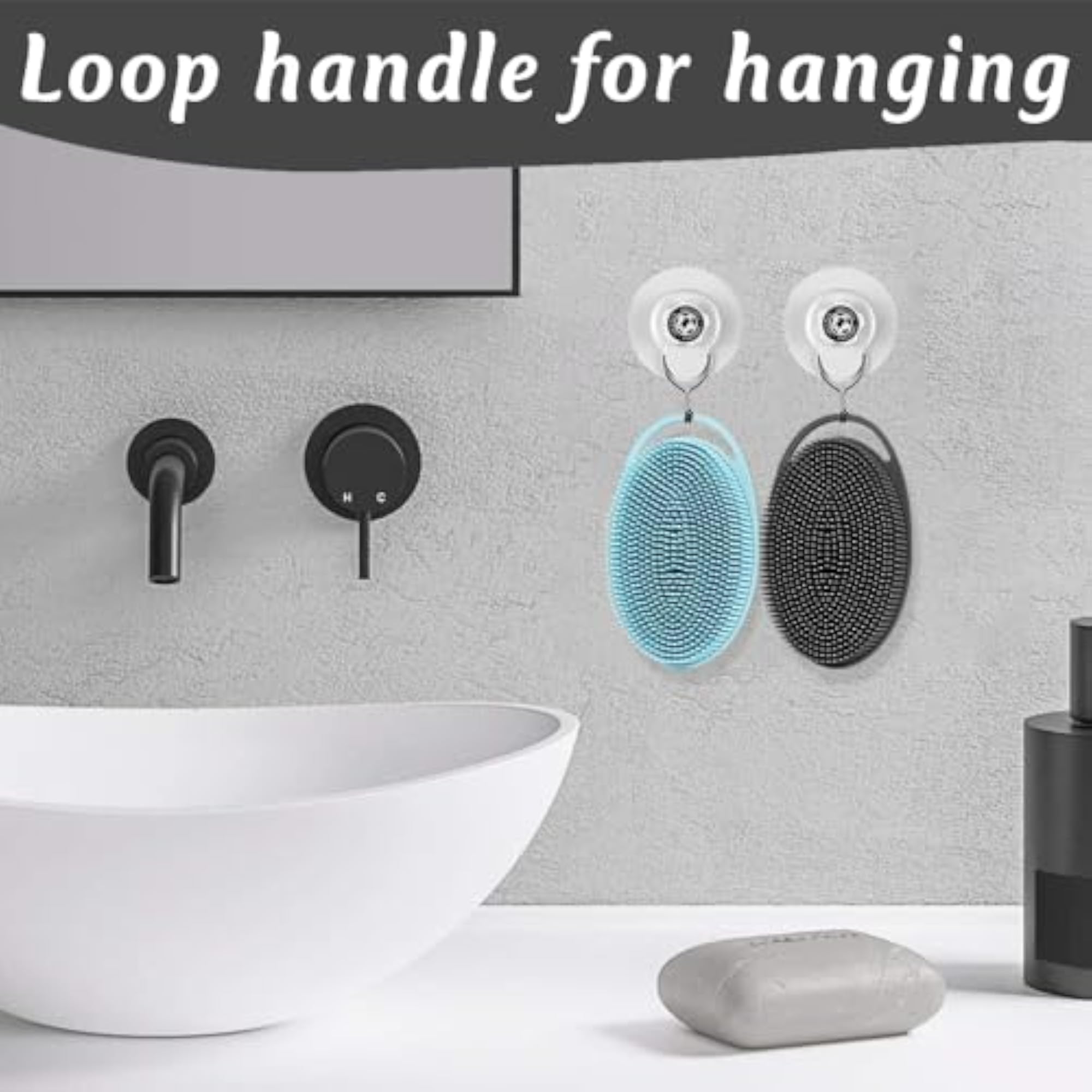 Exfoliating Silicone Body Scrubber Easy to Clean, Lathers Well