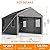 SANWAY 10'x20' Heavy Duty Carport with Removable Sidewalls & Doors, Portable Garage with Roll-up Ventilated Windows, Gray