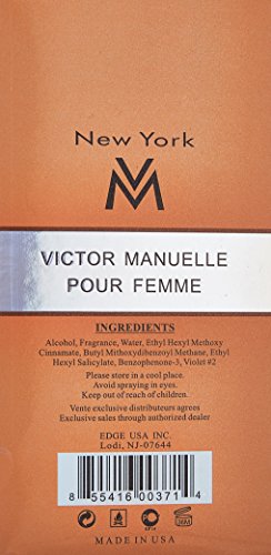 Victor Manuelle New York Pour Femme Eau De Parfum Spray For Women, 3.3 Ounce #TOP2