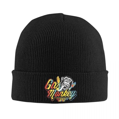 Chapeau automne Hot Rods tricoté style Gas Monkeys pour ski