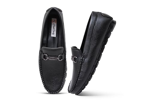 Image of Heels County Faux Leather Loafers Shoes for Men