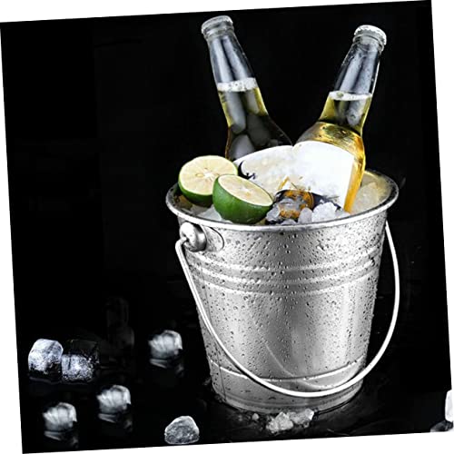 Cubo de hielo portátil de acero inoxidable para bar y hogar ULTECHNOVO 4