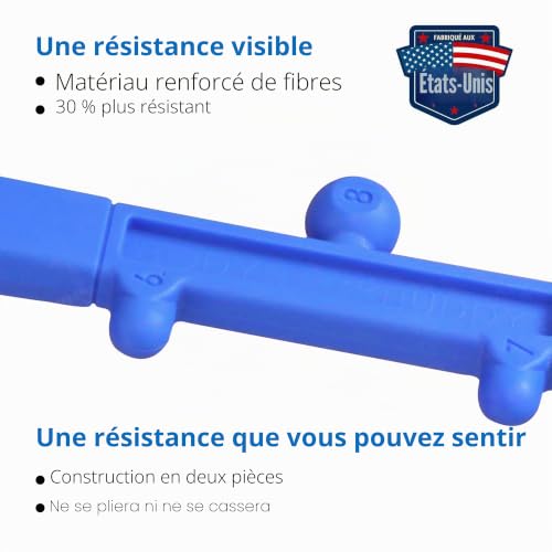 Body Back Buddy Appareil de Massage du Dos avec Anglais Affiche, Bâton de Massage à Main (Bleu) – vue 7