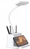 Busstier USB Şarjlı LED Masa Lambası Kalemlikli Dokunmatik 3 Kademeli Işık Ayarı 360 Derece Dönebilen Göz Koruma Masa Lambası Ofis Çalışma Gece Lambası [Enerji Sınıfı A+++]