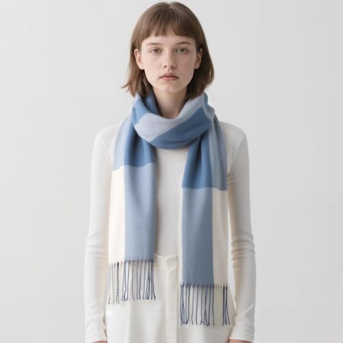 Image of Loritta Winter Scarf for Women, Long Plaid Shawl Wraps Scarves Gifts