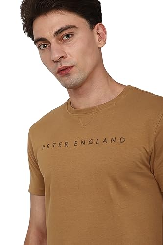 Image of Peter England Men Cotton Blend Regular Fit T-Shirts