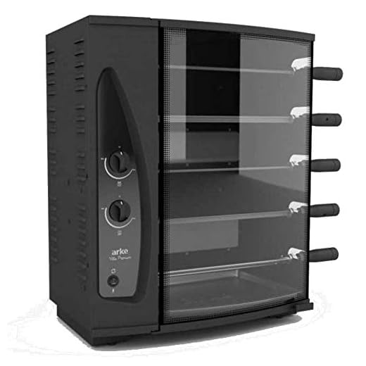 Churrasqueira a Gás Natural Vitta Premium Rotativa 5 Espetos - Arke