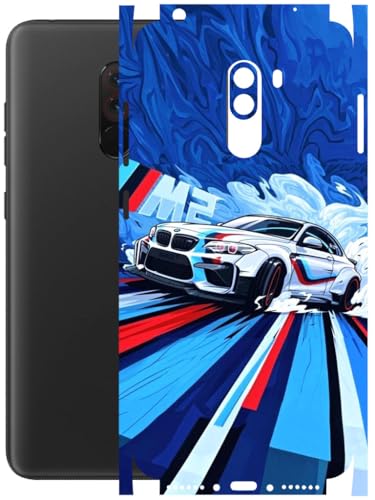 Image of AtOdds - Full Body Back Screen Guard Protector Film - Lamination Wrap Skin Sticker Compatible with Poco F1 | Scratchproof Matte Finish (BWM)
