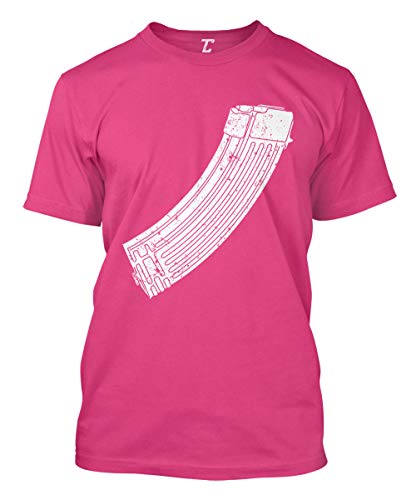 AK-47 Magazine - Gun Clip 2nd Amendment Ammo Men's T-Shirt (Pink, X-Large)