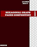 Hexagonal Graph Pages Composition Sodium: Hexagonal Graph Paper Notebook, more 120 pages, 8.5 x 11, for chemistry students. (School (Practice)