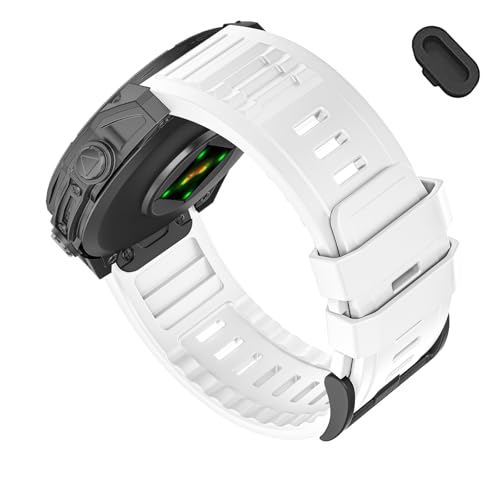 Image of 26mm Quickfit Silicone Watch Bands Compatible with Garmin Fenix 8 Pro /quatix 8 51mm /Fenix 7X /7X Pro /6X /6X Pro /5X /5X Plus /3 HR /Enduro 3 2 /Descent Mk3i 51mm /Mk2i /Tactix 8 /7 pro /epix Pro 51MM