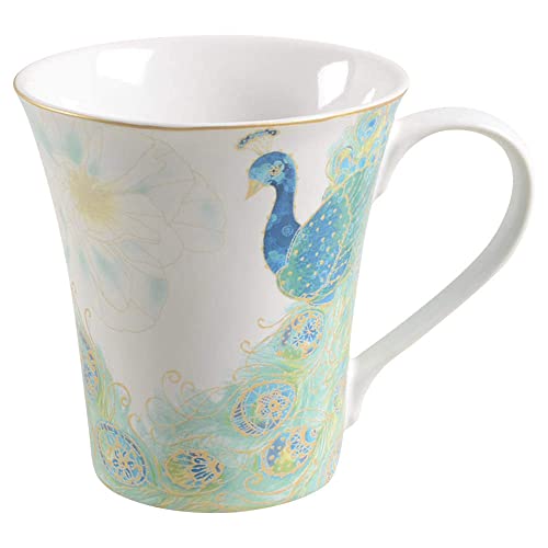 222 Fifth Lakshmi Peacock Fine Porcelain Mug