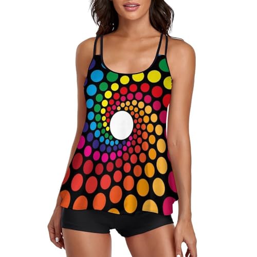Robe de plage tankini à pois pour femme idéale pour vos vacances d'été