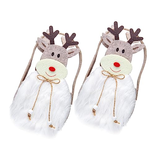 Bolsas de fiesta de Navidad para dulces, envoltorio de paño PRETYZOOM para regalos navideños 2