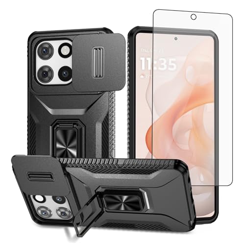 Coque Moto G Stylus 5G 2025 Asuwish avec protège-caméra coulissant et verre trempé