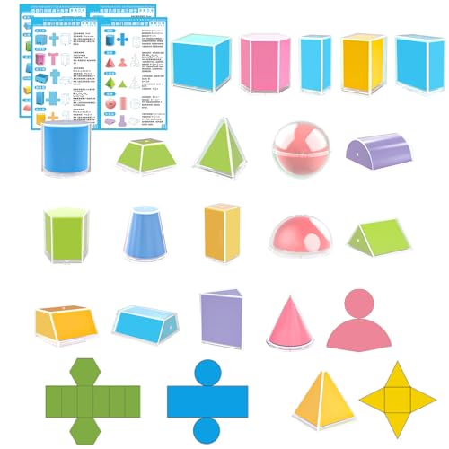 Strumenti di apprendimento portatili: le forme geometriche per l'insegnamento sono caratterizzate da un design portatile e robusto in grado di resistere alla deformazione e garantisce un utilizzo duraturo durante le lezioni o durante le attività. Allo stesso tempo, la sicurezza è garantita da superfici lisce e prive di bordi per la manipolazione ripetuta in ambienti educativi