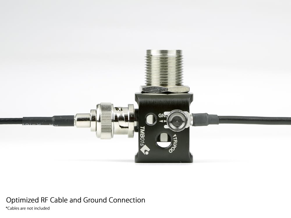 Insight Engineering TMB01s - Sistema de montaje de antena de trípode pequeño ultra compacto BNC con terminal de tierra de 1/10.2 cm-20 roscado de radio jamón POTA/SOTA y senderismo al aire libre