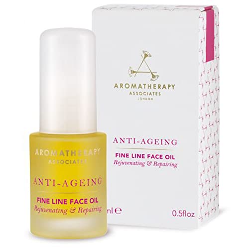 Aromatherapy Associates Anti-Aging Fine Line Face Oil. Plump Fine Lines and Renew Mature Skin for a Glowing, Radiant Complexion. Made with Rose, Patchouli, Apple and Raspberry Seed Oils (0.5 fl oz)