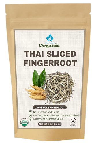 Organic Fingerroot Slices - Pure Thai Krachai Herb | USDA