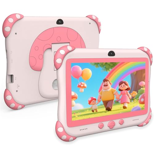 Ascrecem Tablette pour Enfant,7 Pouces Android Tablette Enfants avec WiFi,HD,Bluetooth,ContrôLe...