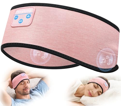 Sleep Headphones Bluetooth 5.4 Headband, Wireless Earphones Music Sleep Earbuds Sleeping Eye Mask with HD Stereo Speakers for Workouts Insomnia Yoga Air Travel Meditation, Ideal Gifts for Women Men