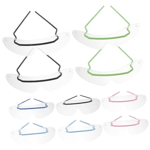 ROMISBABA 10 pezzi Occhiali Protettivi Usa e Getta Antivento Protezione Occhi Alta Definizione Lenti Unisex