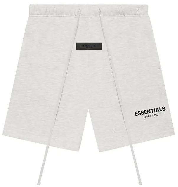 Essentials Athletic Shorts Adult Men Oversized Fit Choose one Size Down (US Alpha Medium Regular Regular Light Oatmeal)