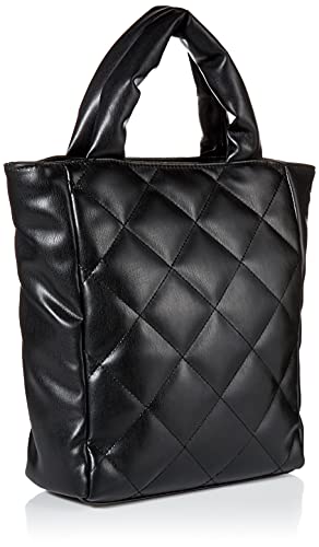 The Drop Women's Bella Small Tote Bag, Black Quilted, One Size #TOP1
